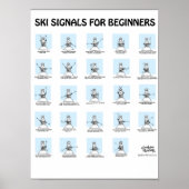 Ski Signals voor het Poster van Beginners door Gra (Voorkant)