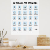 Ski Signals voor het Poster van Beginners door Gra (Keuken)