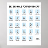 Ski Signals voor het Poster van Beginners door Gra (Voorkant)