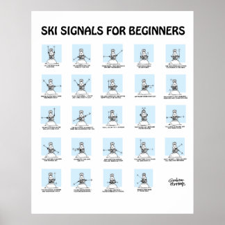Ski Signals voor het Poster van Beginners door Gra