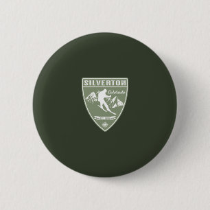 Ski Silverton Colorado Ronde Button 5,7 Cm