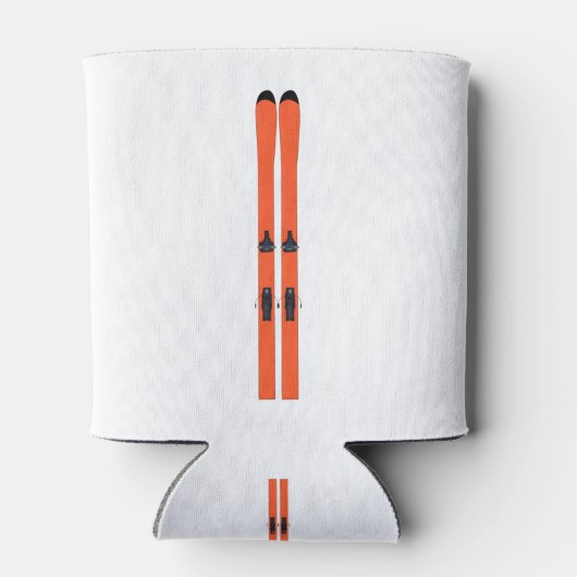 Ski Skiing Blikjeskoeler (Achterkant)