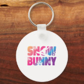 Ski Skiing Bunny Snow Bunny Sleutelhanger (Voorkant)