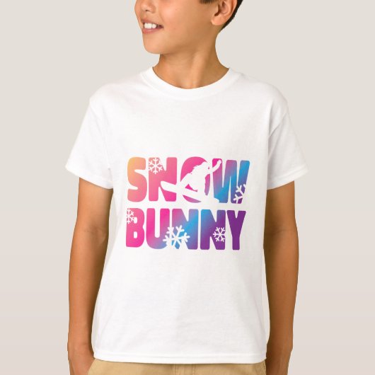 Ski Skiing Bunny Snow Bunny  T-shirt (Voorkant)