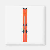 Ski Skiing Magneet (Voorkant)