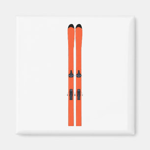 Ski Skiing Magneet