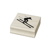 Ski Skiing Mountains Skier Winter Sport Rubberstempel (Stempel)