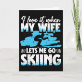 Ski Skiing Winter Sport _1 Kaart (Voorkant)