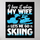 Ski Skiing Winter Sport _1 Poster (Voorkant)