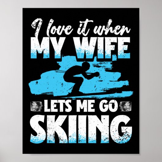 Ski Skiing Winter Sport _1  Poster (Voorkant)