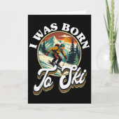 Ski Skiing Winter Sport  Kaart (Voorkant)