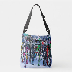 Ski - Skis en Polen Crossbody Tas