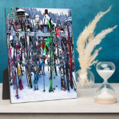 Ski - Skis en Polen Fotoplaat (Zijkant)