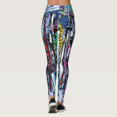 Ski - Skis en Polen Leggings (Achterkant)