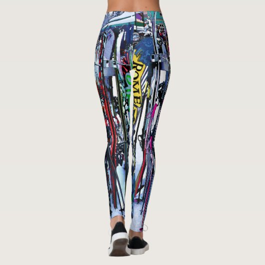 Ski - Skis en Polen Leggings (Achterkant)