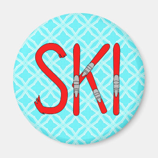 Ski Skis Magneet