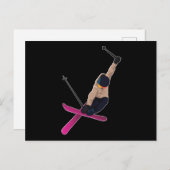 Ski skisport snowboard sport wintersporten cadeau briefkaart (Voorkant / Achterkant)