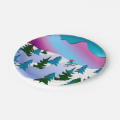 Ski Slope Art over papieren Borden Papieren Bordje (Gekanteld)