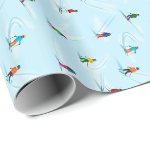 Ski Slope Gift Wrap Cadeaupapier