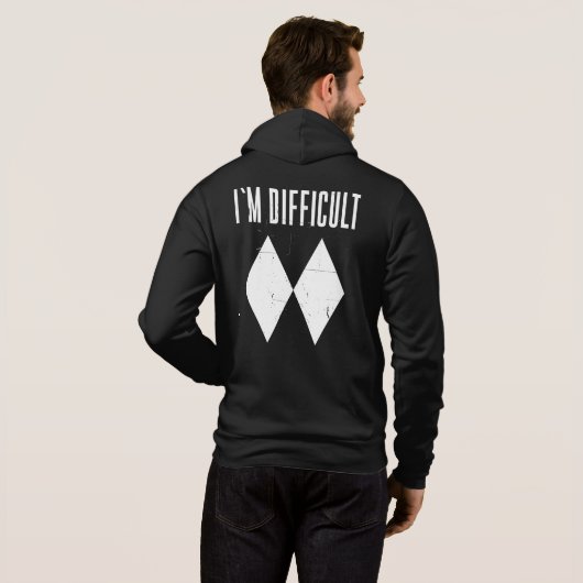 Ski Slopes and Mountain Winter Dad Birthday Trip Hoodie (Achterkant volledig)