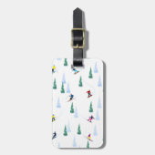 Ski Slopes Bagagelabel (Voorkant verticaal)