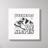 Ski Slopes Sayings | Apres Ski Skiing Skier Gifts Canvas Afdruk (Voorkant)