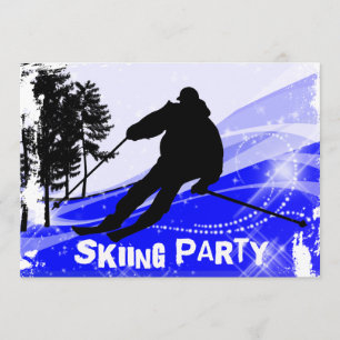 Ski Slopes Skiing Party Kaart