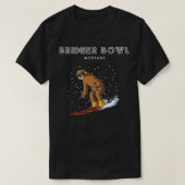 Ski Sloth Bridger Bowl Montana Ski Gift T-shirt (Design voorkant)