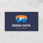 Ski Snow Board Instructor Visitekaartje (Voorkant)