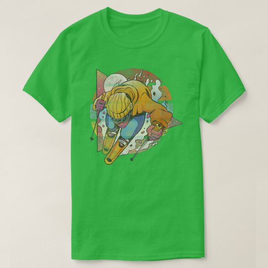 Ski Snowboard Goa Psy Goggles Skiing Mountain Ape T-shirt (Design voorkant)
