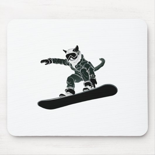 Ski Snowboard Goggles Funny Skiing Snowboarding Ca Muismat (Voorkant)