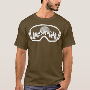 Ski Snowboard Goggles Skiing Snow Mountain Winter T-shirt