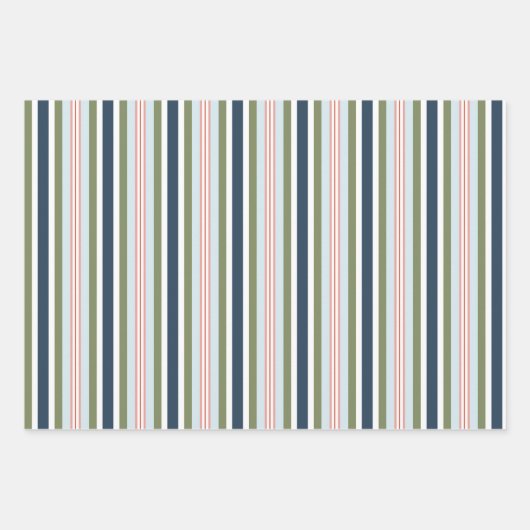 Ski & Snowboard Goggles & Stripes Gift Wrap Inpakpapier Vel (Voorkant 3)