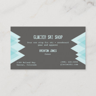 Ski + Snowboard Instructor Business Visitekaartje