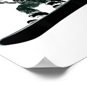 Ski-snowboardbril grappig skisport snowboarden poster (Hoek)
