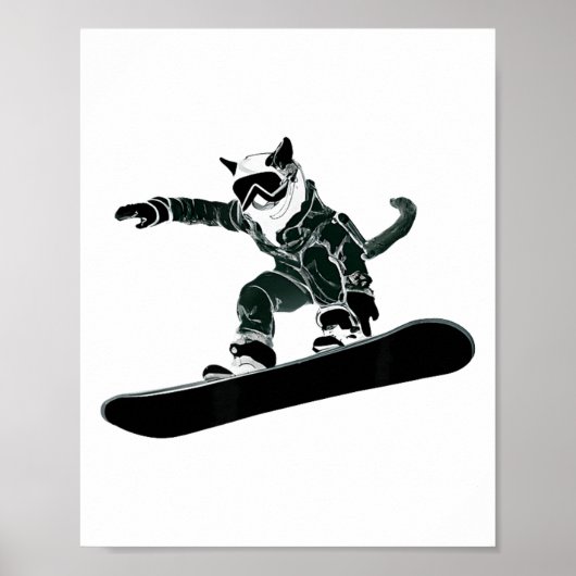 Ski-snowboardbril grappig skisport snowboarden poster (Voorkant)