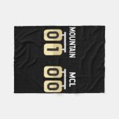 Ski snowboarden blessure MCL Krijg goed herstel Fleece Deken (Voorkant (Horizontaal))