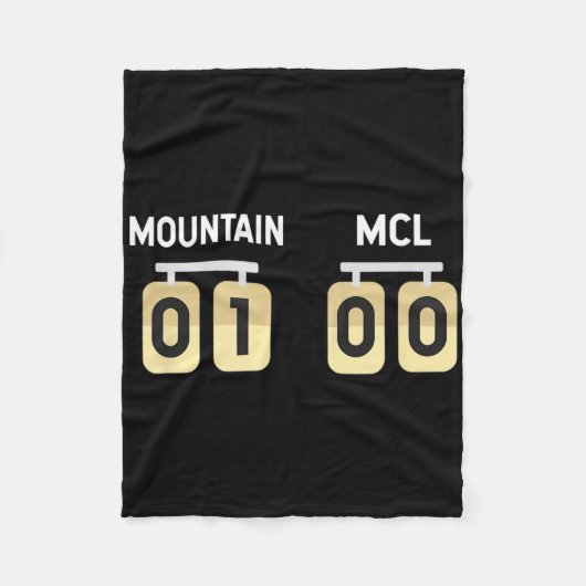Ski snowboarden blessure MCL Krijg goed herstel Fleece Deken (Voorkant)