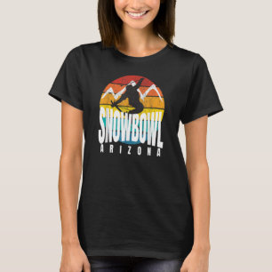 Ski Snowbowl Arizona Rad Ski Jumper Retro Sunset S T-shirt