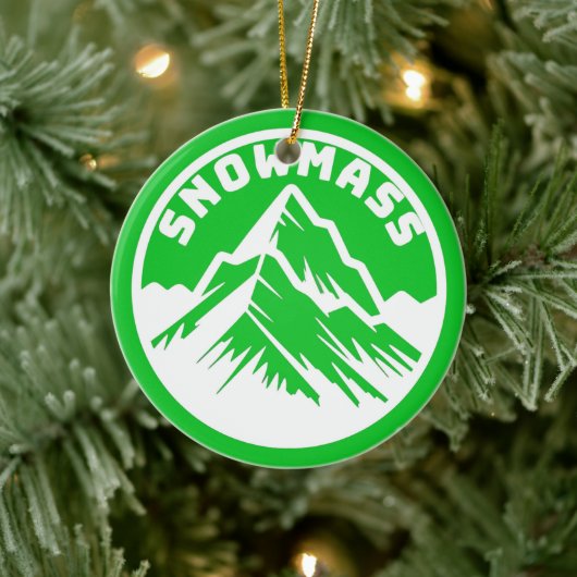 Ski Snowmass-herinneringsornament Keramisch Ornament (Boom)
