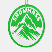 Ski Snowmass-herinneringsornament Keramisch Ornament (Links)