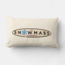 Ski Snowmass Throw Pillow Kussen