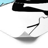 SKI SPORT SKIING CARTOON POSTER (Hoek)