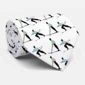 SKI SPORT SKIING CARTOON STROPDAS (Opgerold)