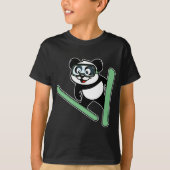 Ski-springende Panda T-shirt (Voorkant)