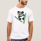 Ski-springende Panda T-shirt (Voorkant)
