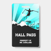 ski sprong Docent Hal Pas  Badge (Achterkant)