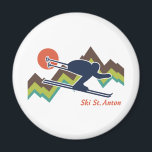 Ski St. Anton Magneet<br><div class="desc">Ski St. Anton Austria t-shirts en giften</div>