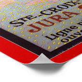  Ski St Croix les rasses, Jura Suisse Poster (Hoek)