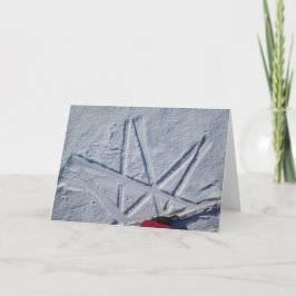 Ski Star Notecard Kaart